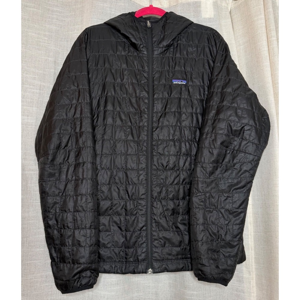 Patagonia Nano Puff Hoody Insulated Jacket Hooded Men's Size Large 84221 Black